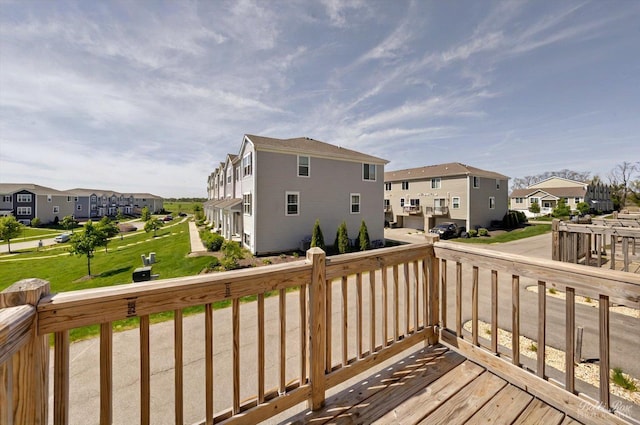 2451 Alison Ave, Pingree Grove, IL 60140 - wooden terrace featuring a residential view