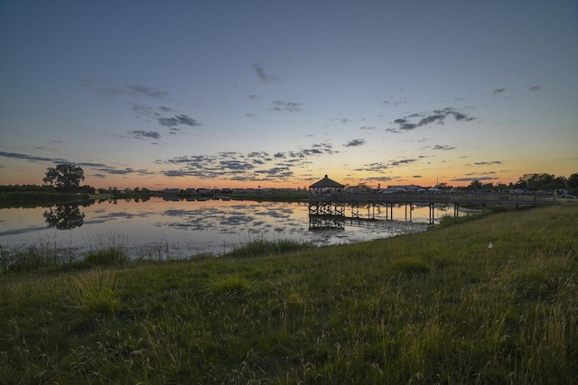 2451 Alison Ave, Pingree Grove, IL 60140 - dock area featuring a water view