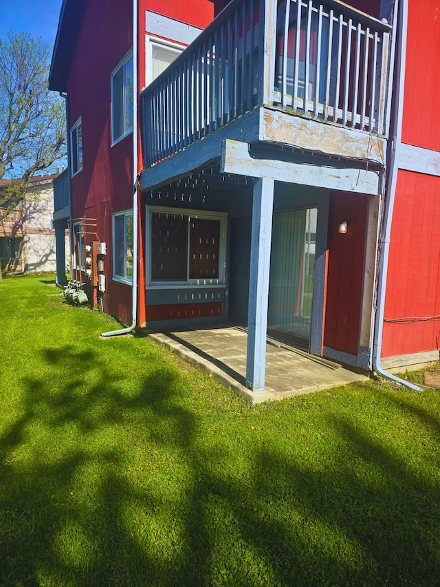 760 Mendocino Ct Unit 5, University Park, IL 60484 - back of house featuring a patio area and a yard