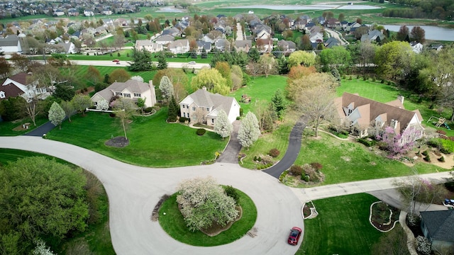aerial view of residential area