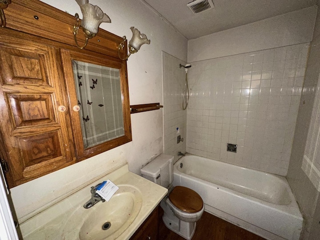 1118 Hampton Hbr Unit 1118, Schaumburg, IL 60193 - bathroom with toilet, vanity, and shower / tub combination