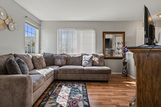 12777 W Wakefield Dr, Beach Park, IL 60083 - living room featuring wood finished floors and baseboards