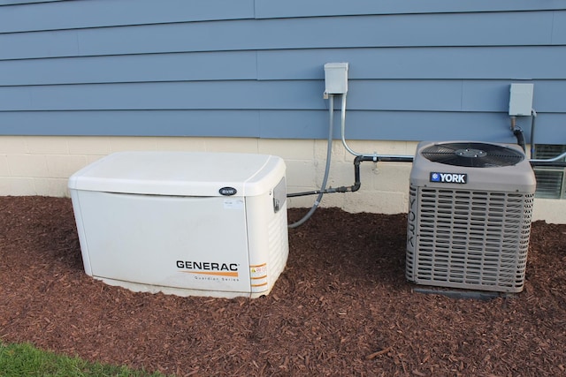 exterior view of a power unit and central AC unit