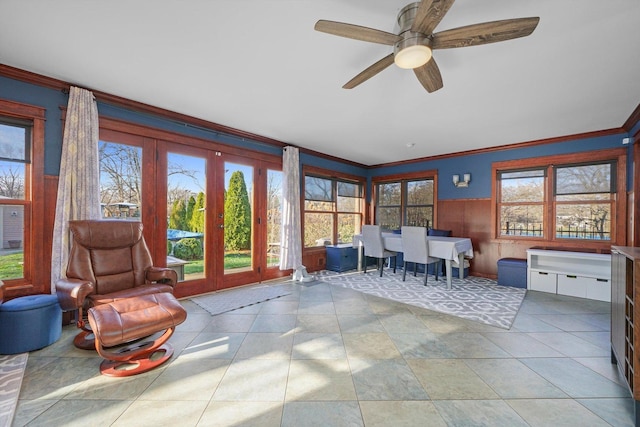 2153 W 107th Pl, Chicago, IL 60643 - sunroom / solarium featuring french doors