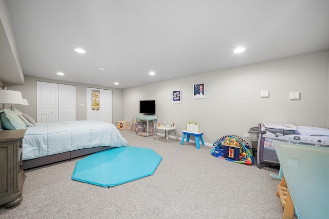 2153 W 107th Pl, Chicago, IL 60643 - carpeted bedroom with recessed lighting, a closet, and baseboards