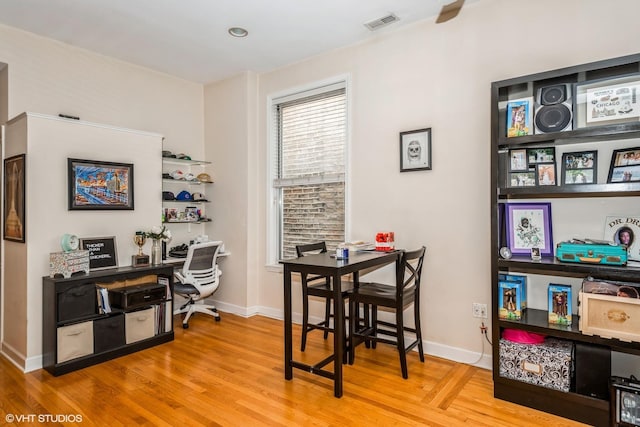2232 W Homer St, Chicago, IL 60647 - home office featuring wood finished floors and baseboards