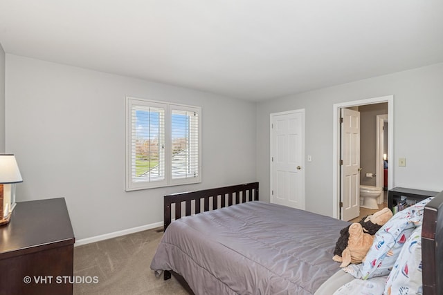 3937 Lakeview Ct, Long Grove, IL 60047 - bedroom featuring baseboards, carpet flooring, and ensuite bath