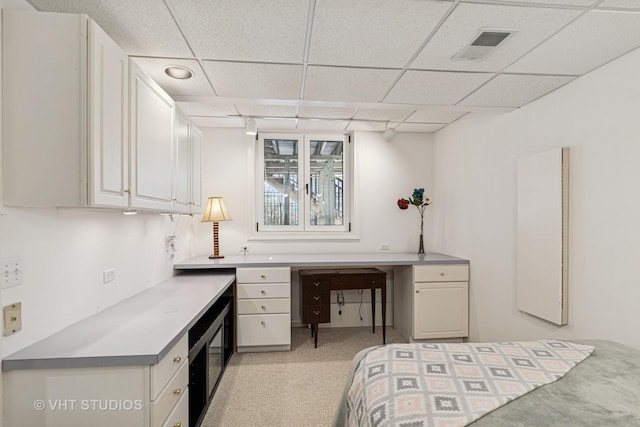 3937 Lakeview Ct, Long Grove, IL 60047 - bedroom featuring a drop ceiling and light carpet