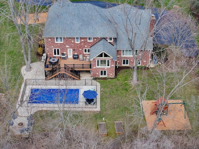 3937 Lakeview Ct, Long Grove, IL 60047 - aerial view of property and surrounding area