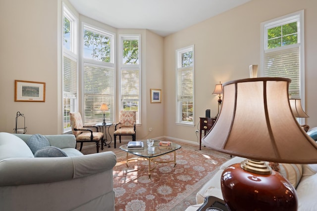 2904 Portage St, Naperville, IL 60564 - living room with healthy amount of natural light and baseboards