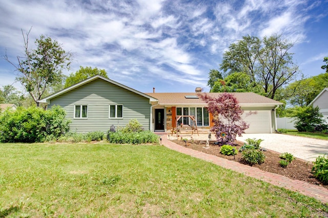 2006 Bristol Ct, Naperville, IL 60565 - ranch-style home with driveway, an attached garage, and a front yard