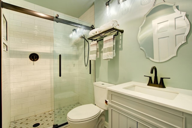 2006 Bristol Ct, Naperville, IL 60565 - bathroom with a shower stall, toilet, and vanity