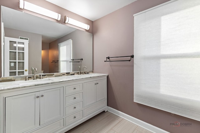 5538 Prairiemoor Ln, Long Grove, IL 60047 - full bath featuring baseboards and double vanity