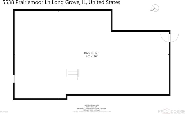 5538 Prairiemoor Ln, Long Grove, IL 60047 - property floor plan