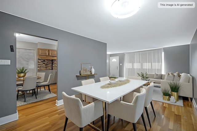 8851 S State St, Chicago, IL 60619 - dining area featuring light wood-type flooring and baseboards