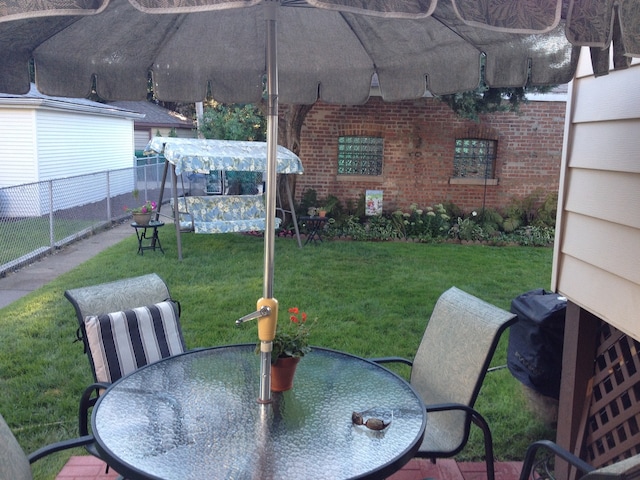 3730 Wenonah Ave, Berwyn, IL 60402 - view of yard featuring outdoor dining space