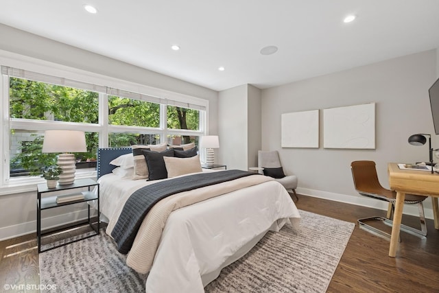 1048 W Webster Ave, Chicago, IL 60614 - bedroom featuring baseboards, recessed lighting, and wood finished floors