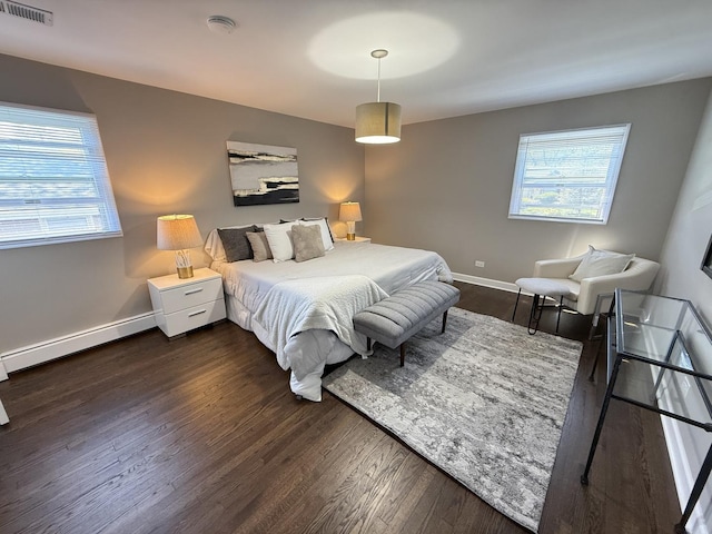 11 S Roberts Rd, Inverness, IL 60067 - bedroom with dark wood finished floors and baseboards