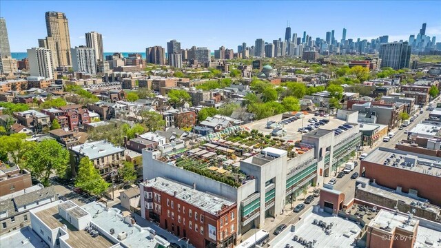 aerial view of a view of skyline