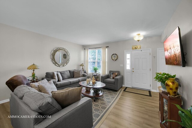 1677 Brightwood Pl Unit 8B, Aurora, IL 60506 - living area with wood finished floors and baseboards