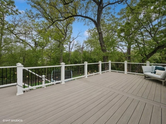 1811 Maplewood Ct, Lindenhurst, IL 60046 - view of wooden deck
