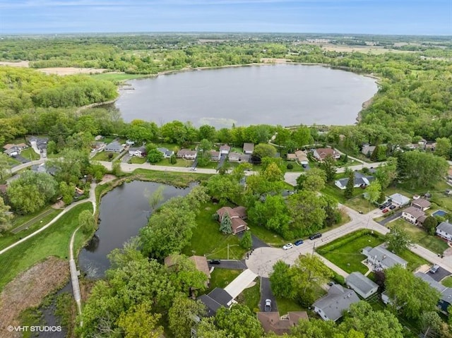 1811 Maplewood Ct, Lindenhurst, IL 60046 - aerial overview of property's location with a large body of water and nearby suburban area