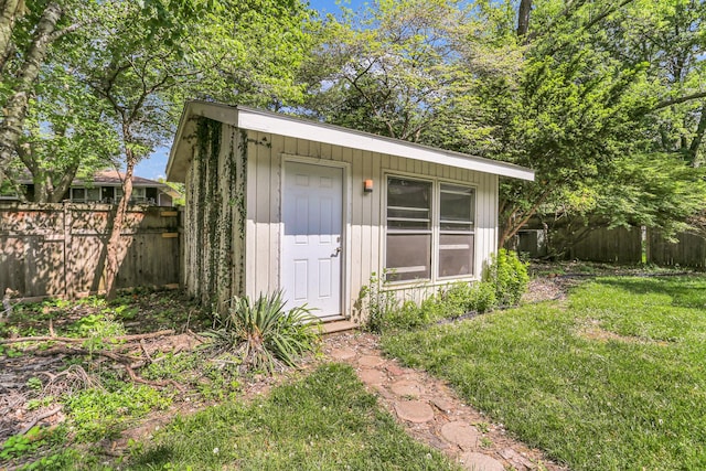 view of outbuilding with an outdoor structure