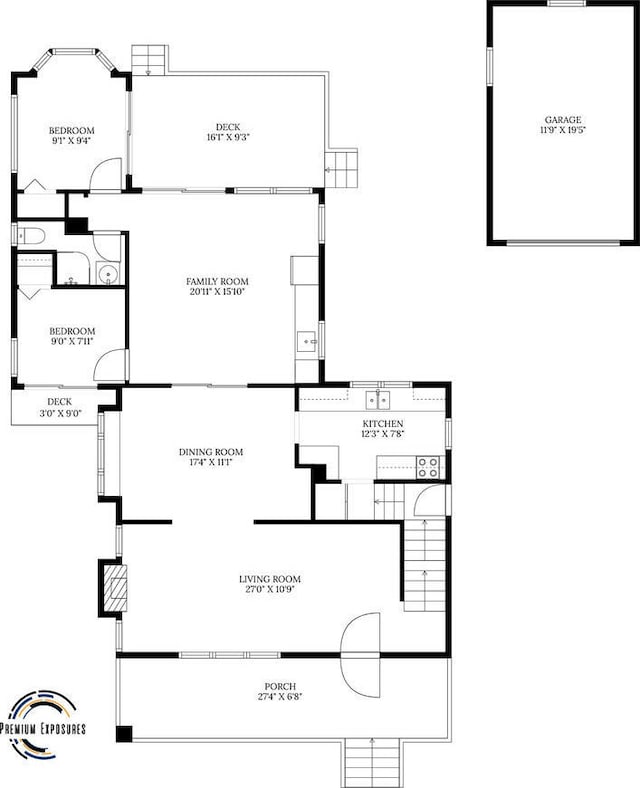 711 W Iowa St, Urbana, IL 61801 - property floor plan