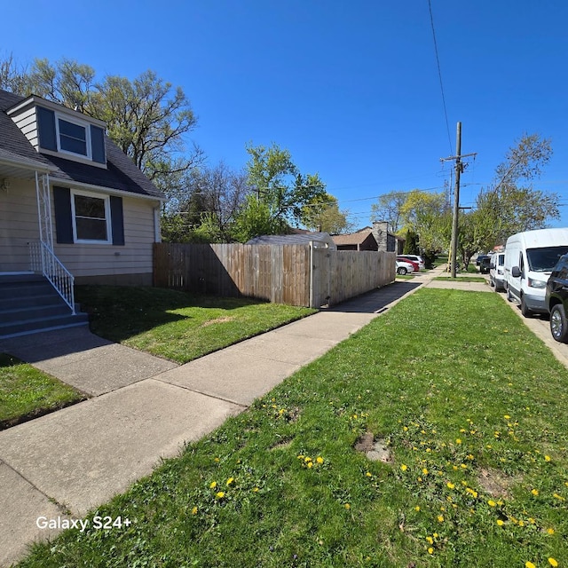 view of yard