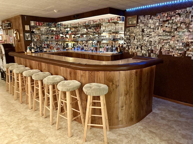 5600 Saint Charles Rd, Berkeley, IL 60163 - indoor dry bar with tile patterned floors