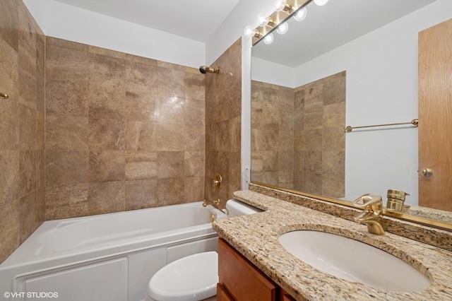456 E N Water St Unit H, Chicago, IL 60611 - full bathroom with toilet, vanity, and tub / shower combination