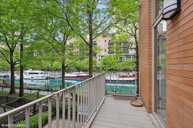 456 E N Water St Unit H, Chicago, IL 60611 - balcony featuring a water view