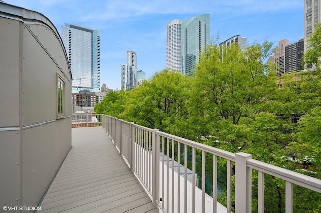 456 E N Water St Unit H, Chicago, IL 60611 - balcony featuring a view of skyline