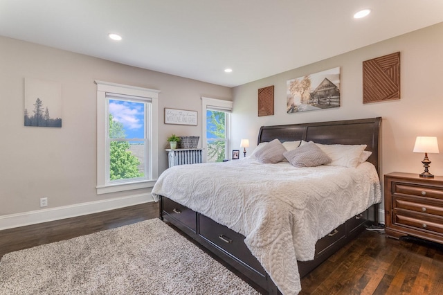 4731 E 10th Rd, Earlville, IL 60518 - bedroom featuring wood finished floors, baseboards, and recessed lighting