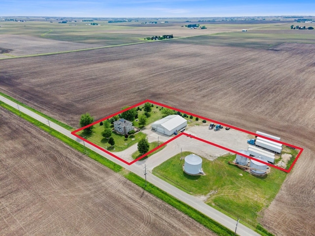 4731 E 10th Rd, Earlville, IL 60518 - overview of rural landscape featuring property boundaries highlighted
