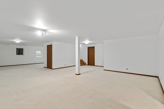 6109 Golfview Dr Unit 6109, Gurnee, IL 60031 - below grade area with stairs and light carpet