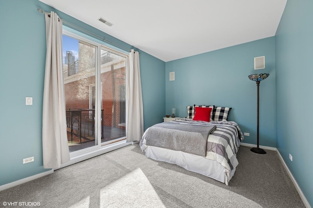 501 N Kingsbury St Unit G, Chicago, IL 60654 - bedroom featuring carpet, access to outside, and baseboards