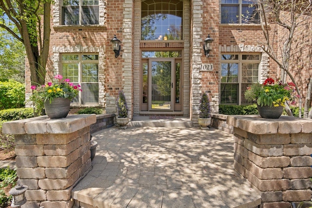 1021 Fire Fox Ct, Saint Charles, IL 60174 - view of exterior entry featuring brick siding