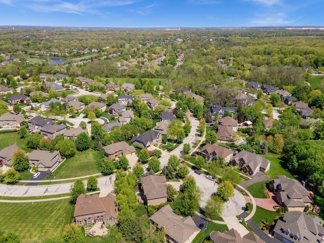 1021 Fire Fox Ct, Saint Charles, IL 60174 - aerial view of property and surrounding area with nearby suburban area