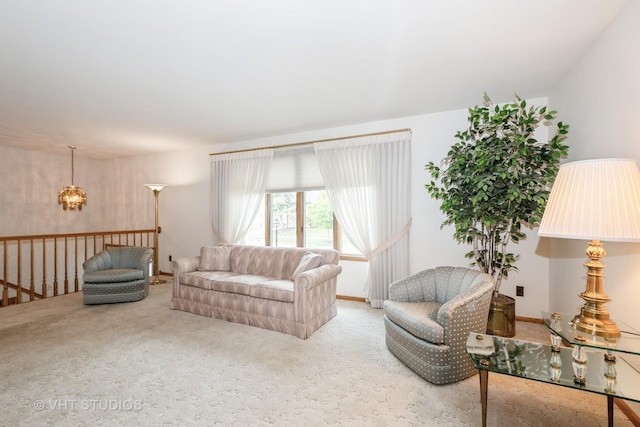 15309 S 73rd Ave Unit 15309, Orland Park, IL 60462 - living area with carpet floors and a chandelier