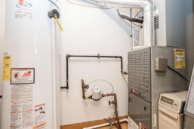 15309 S 73rd Ave Unit 15309, Orland Park, IL 60462 - utility room with gas water heater and heating unit