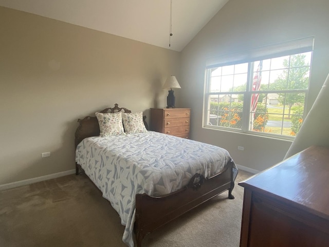 2018 Olmstead Dr Unit 2018, Woodstock, IL 60098 - bedroom with carpet floors and vaulted ceiling