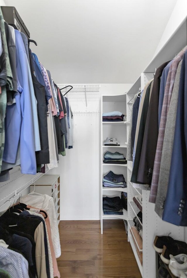 3174 Larrabee Dr, Geneva, IL 60134 - walk in closet with wood finished floors