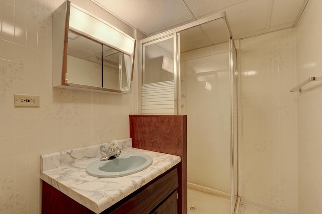 10762 W Talmadge Ave, Beach Park, IL 60099 - full bathroom featuring a stall shower and vanity