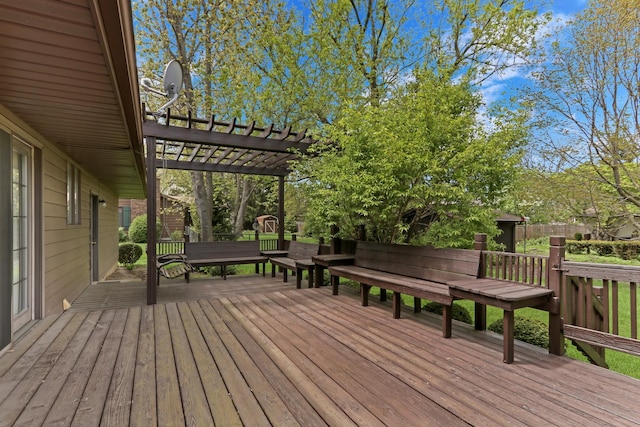 10762 W Talmadge Ave, Beach Park, IL 60099 - deck featuring a pergola