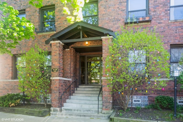 318 Main St Unit 3, Evanston, IL 60202 - view of exterior entry featuring brick siding