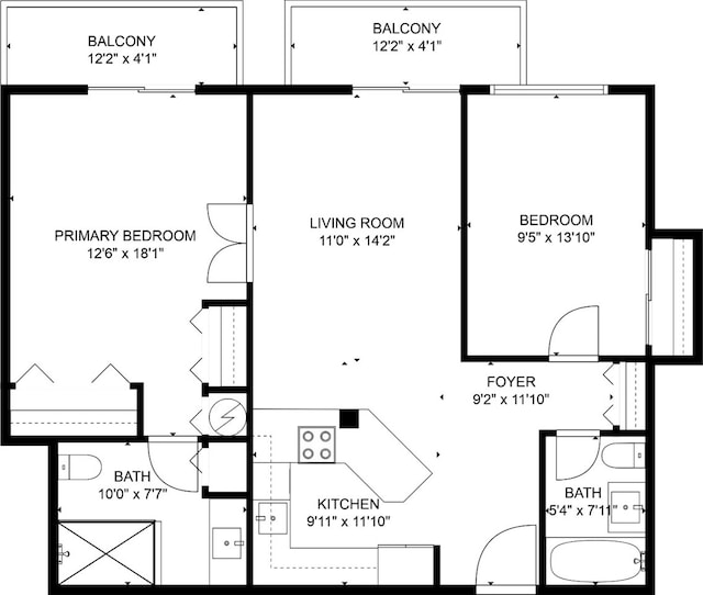 310 Lathrop Ave Unit 202-204, Forest Park, IL 60130 - room layout