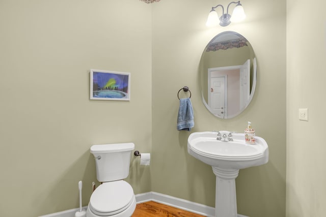 1984 Seaview Dr, Aurora, IL 60503 - bathroom with toilet and baseboards
