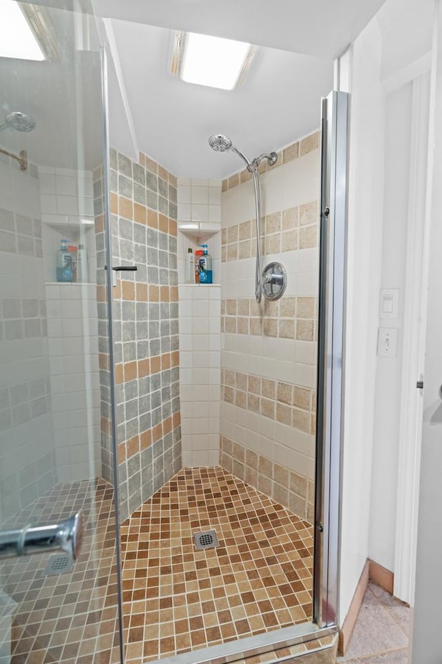 6914 S Cregier Ave, Chicago, IL 60649 - full bathroom featuring a shower stall and tile patterned floors