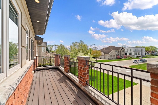 8260 W Argyle St, Norridge, IL 60706 - wooden deck with a residential view